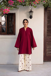 Nooray Mehroon – 2 Piece Kurti Set