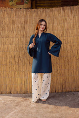 Nooray Blue – 2 Piece Kurti Set
