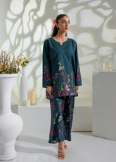 Zarqa-e-Rang 🎨🌼 2 Pcs Kurti Set