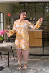 🧡 Zauq-e-Gulzar – 2 Piece Kurti Set