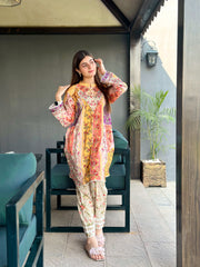 🌈 Satrangi 2-Piece Kurti Set 🌸✨