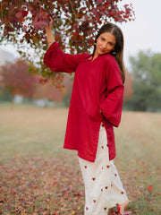 Nooray Mehroon – 2 Piece Kurti Set