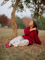 Nooray Mehroon – 2 Piece Kurti Set