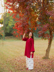 Nooray Mehroon – 2 Piece Kurti Set