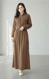 Utility Pocket Maxi Dress