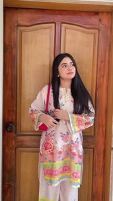 🌺 Laila Petal – 2 Piece Kurti Set