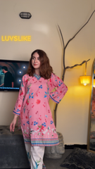 Floral Fusion Kurti Set 🌸👗 2 PCs