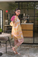 🧡 Zauq-e-Gulzar – 2 Piece Kurti Set